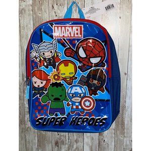 NWT Kids Marvel Super Heroes Bookbag Backpack Hulk Captain America Ironman Thor